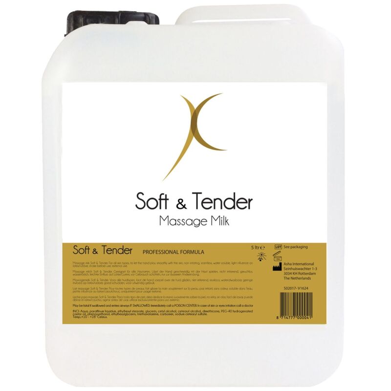 Imagen que nos facilita SOFT AND TENDER de su producto erótico SOFT AND TENDER - CREMA BODYMILK DE MASAJE 5000 ML para nuestra categoría "DROGUERÍA |Para Masajes|Cremas de masaje".