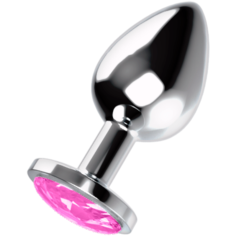 Imagen que nos facilita OHMAMA ANAL de su producto erótico OHMAMA - PLUG ANAL CON CRISTAL ROSA L para nuestra categoría "JUGUETES BIENESTAR |Anal|Plugs Anales".