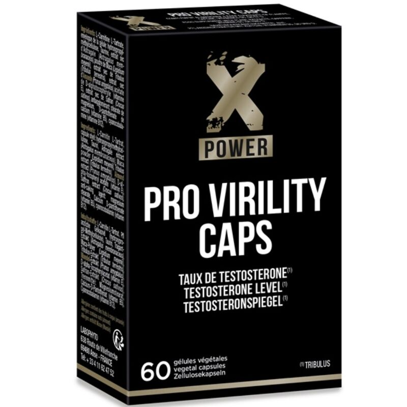 Imagen que nos facilita XPOWER de su producto erótico XPOWER - PRO VIRILITY CAPSULAS VITALIDAD Y VIRILIDAD 60 UNIDADES para nuestra categoría "DROGUERÍA |Complementos Alimenticios|Cápsulas para Hombres".