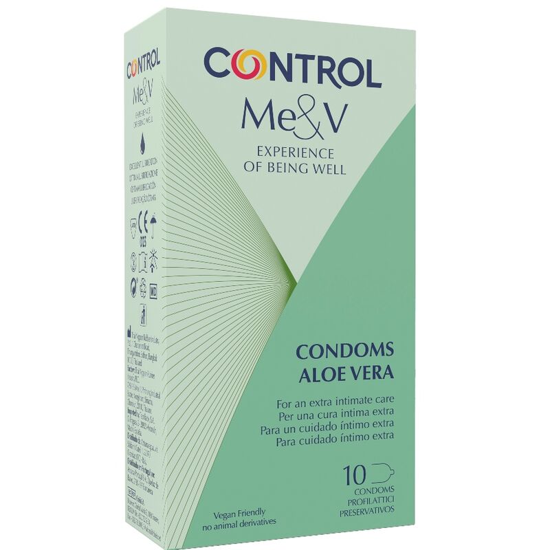 Imagen que nos facilita CONTROL CONDOMS de su producto erótico CONTROL - PRESERVATIVOS CON ALOE VERA 10 UNIDADES para nuestra categoría "PRESERVATIVOS |Sabores".