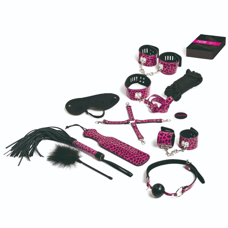 Imagen que nos facilita TEASE&PLEASE de su producto erótico TEASE & PLEASE - JUEGO 13 ACCESORIOS BONDAGE MAGENTA para nuestra categoría "BDSM & BONDAGE |Bondage|Sets Bondage".