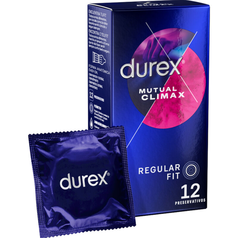 Imagen que nos facilita DUREX CONDOMS de su producto erótico DUREX - CLIMAX MUTUO 12 UNIDADES para nuestra categoría "PRESERVATIVOS |Puntos y Estrías".