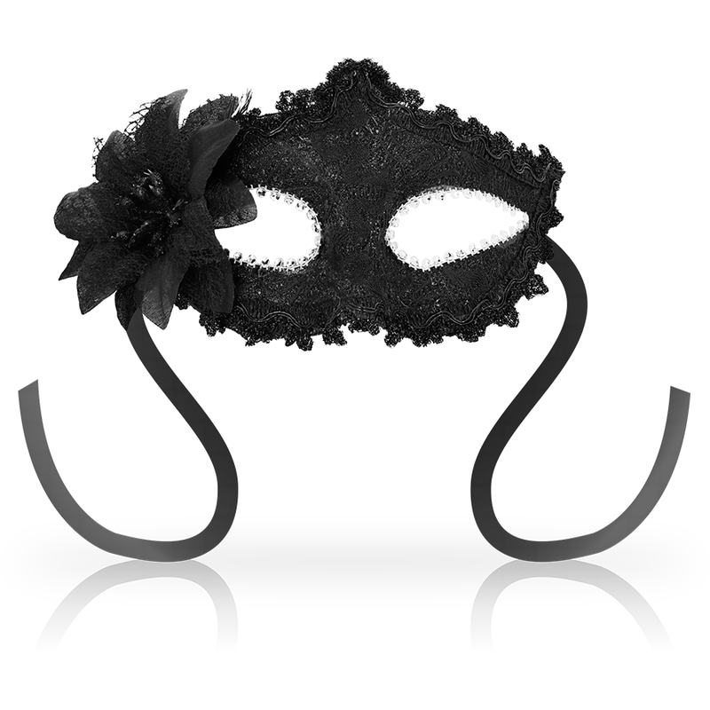 Imagen que nos facilita OHMAMA MASKS de su producto erótico OHMAMA - MASKS ANTIZAZ ESTILO VENECIANO FLOR LATERAL -  NEGRA para nuestra categoría "BDSM & BONDAGE |Bondage|Máscaras Venecianas".