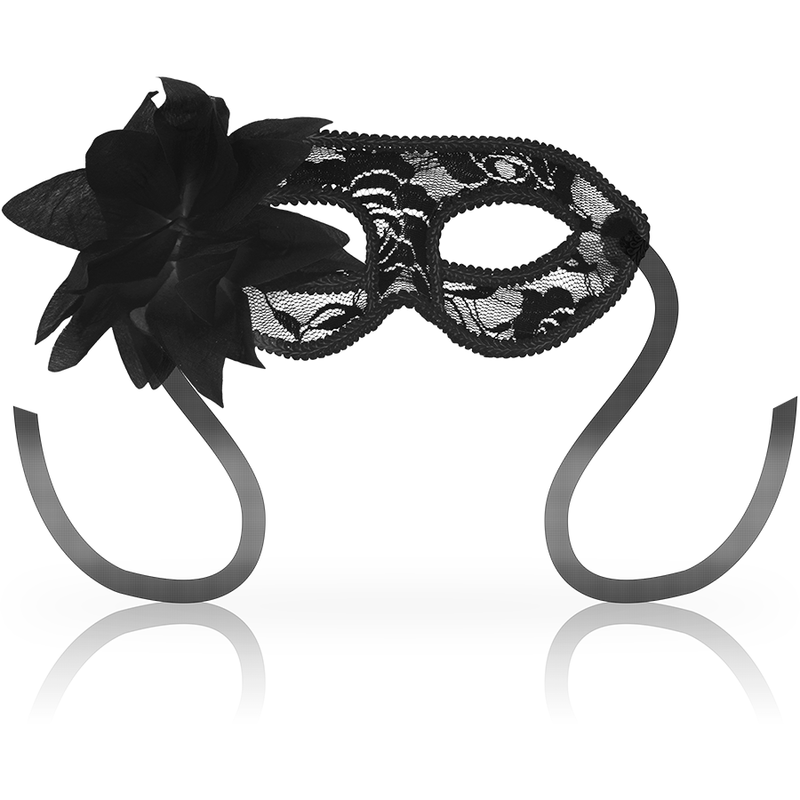 Imagen que nos facilita OHMAMA MASKS de su producto erótico OHMAMA - MASKS ANTIFAZ CON ENCAJES Y FLOR NEGRO para nuestra categoría "BDSM & BONDAGE |Bondage|Máscaras Venecianas".