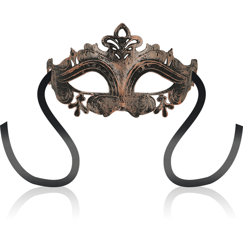 Imagen que nos facilita OHMAMA MASKS de su producto erótico OHMAMA - MASKS ANTIFAZ ESTILO VENECIANO COBRE para nuestra categoría "BDSM & BONDAGE |Bondage|Máscaras Venecianas".