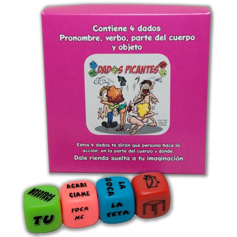 Imagen que nos facilita DIABLO PICANTE de su producto erótico DIABLO PICANTE - JUEGO 4 DADOS PRONOMBRE