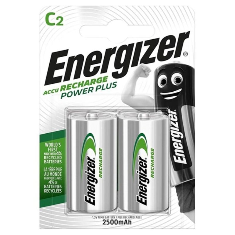 Imagen que nos facilita ENERGIZER de su producto erótico ENERGIZER - POWER PLUS PILA RECARGABLE HR14 C 2500mAh BLISTER*2 para nuestra categoría "ARTÍCULOS VARIOS|Pilas|Pilas Recargables".