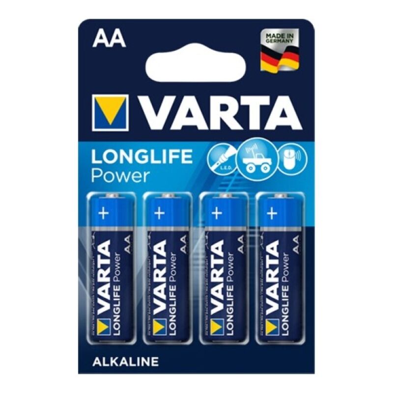 Imagen que nos facilita VARTA de su producto erótico VARTA - LONGLIFE POWER PILA ALCALINA AA LR6 BLISTER*4 para nuestra categoría "ARTÍCULOS VARIOS|Pilas|Pilas Alcalinas".