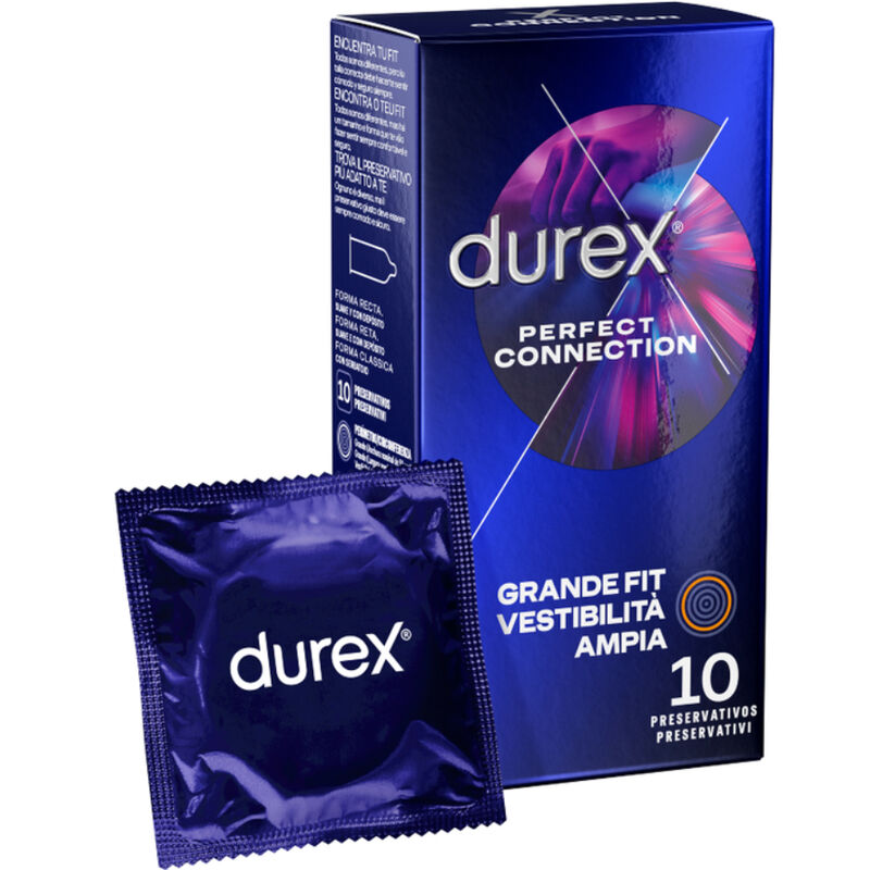 Imagen que nos facilita DUREX CONDOMS de su producto erótico DUREX - PERFECT CONNECTION EXTRA LUBRICACION SILICONA 10 UNIDADES para nuestra categoría "PRESERVATIVOS |Extra Seguros".