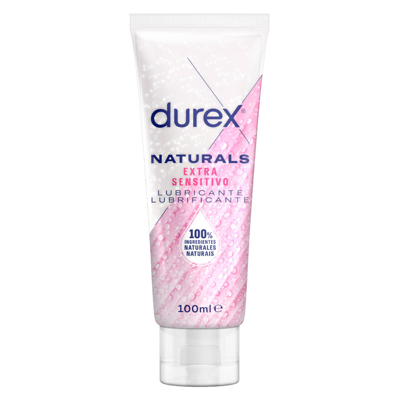 Imagen que nos facilita DUREX LUBES de su producto erótico DUREX - NATURALS LUBRICANTE EXTRA SENSITIVO 100 ML para nuestra categoría "DROGUERÍA |Lubricantes|Base Agua".