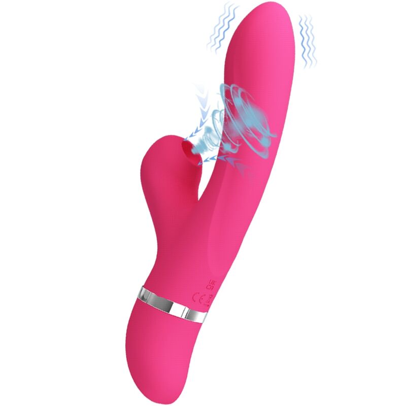 Imagen que nos facilita PRETTY LOVE de su producto erótico PRETTY LOVE - WILLOW VIBRADOR Y SUCCIONADOR RABBIT para nuestra categoría "JUGUETES BIENESTAR |Juguetes para Mujeres|Estimuladores|Succionadores sin vibración".