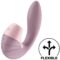 Imagen que nos facilita SATISFYER AIR PULSE de su producto erótico SATISFYER - SUPERNOVA ESTIMULADOR Y VIBRADOR ROSA para nuestra categoría "JUGUETES BIENESTAR |Juguetes para Mujeres|Estimuladores|Succionadores sin vibración".