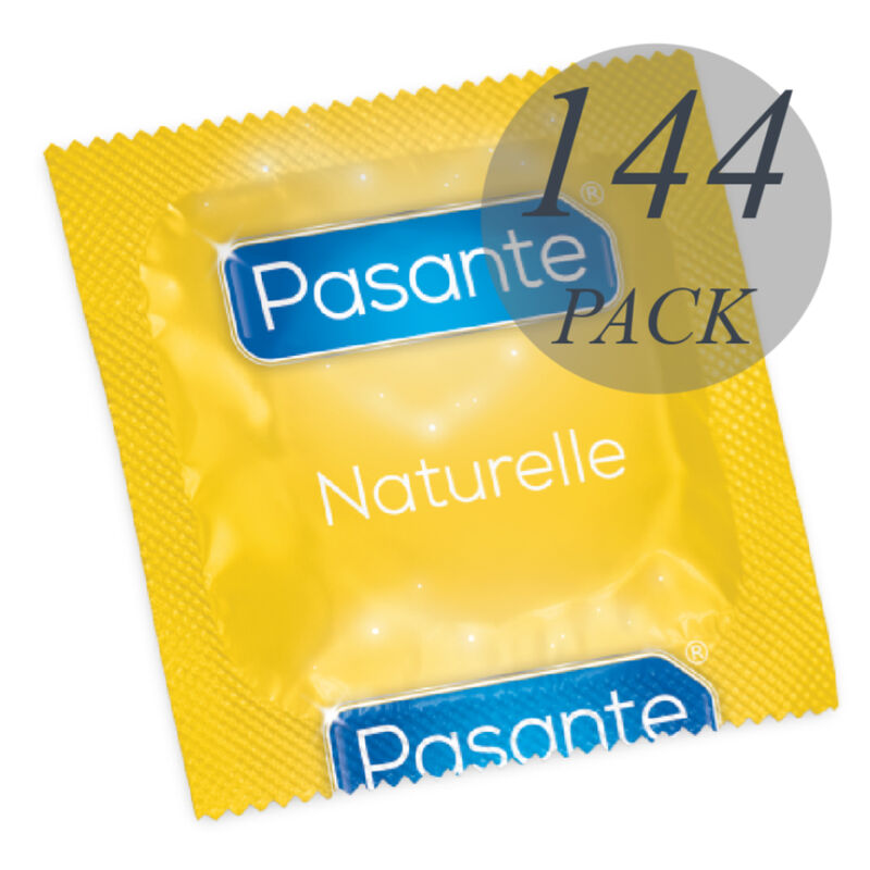 Imagen que nos facilita PASANTE de su producto erótico PASANTE - PRESERVATIVOS NATURELLE BOLSA 144 UNIDADES para nuestra categoría "PRESERVATIVOS |Normales".