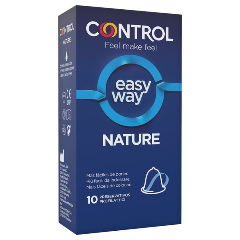 Imagen que nos facilita CONTROL CONDOMS de su producto erótico CONTROL - NATURE EASY WAY 10 UNIDADES para nuestra categoría "PRESERVATIVOS |Normales".