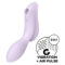 Imagen que nos facilita SATISFYER AIR PULSE de su producto erótico SATISFYER - CURVY TRINITY 2 ESTIMULADOR Y VIBRADOR MORADO para nuestra categoría "JUGUETES BIENESTAR |Juguetes para Mujeres|Estimuladores|Succionadores sin vibración".