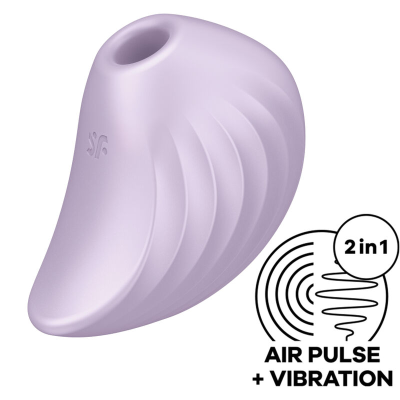 Imagen que nos facilita SATISFYER AIR PULSE de su producto erótico SATISFYER - PEARL DIVER ESTIMULADOR Y VIBRADOR VIOLETA para nuestra categoría "JUGUETES BIENESTAR |Juguetes para Mujeres|Estimuladores|Succionadores sin vibración".