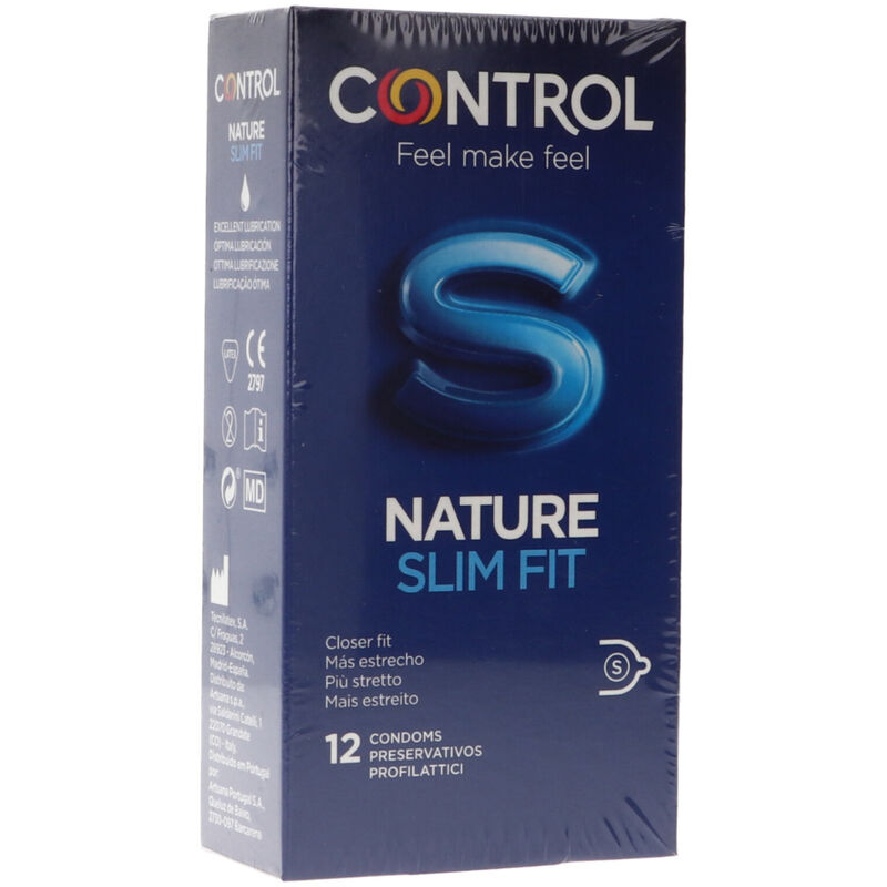 Imagen que nos facilita CONTROL CONDOMS de su producto erótico CONTROL - NATURE SLIM FIT 12 UNIDADES para nuestra categoría "PRESERVATIVOS |Sensitivos".