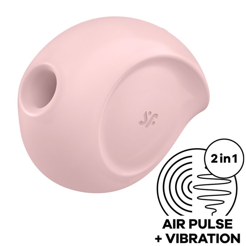 Imagen que nos facilita SATISFYER AIR PULSE de su producto erótico SATISFYER - SUGAR RUSH ESTIMULADOR Y VIBRADOR ROSA para nuestra categoría "JUGUETES BIENESTAR |Juguetes para Mujeres|Estimuladores|Succionadores sin vibración".