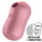 Imagen que nos facilita SATISFYER AIR PULSE de su producto erótico SATISFYER - COTTON CANDY ESTIMULADOR Y VIBRADOR ROSA para nuestra categoría "JUGUETES BIENESTAR |Juguetes para Mujeres|Estimuladores|Succionadores sin vibración".