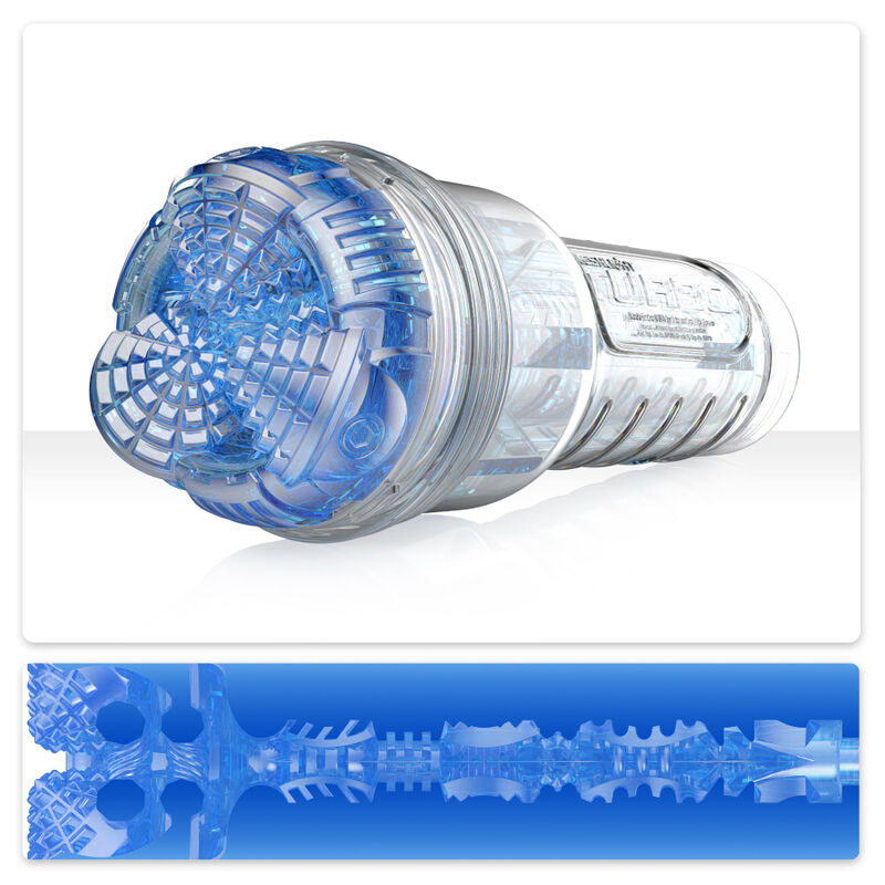 Imagen que nos facilita FLESHLIGHT ORIGIN de su producto erótico FLESHLIGHT - TURBO CORE BLUE ICE para nuestra categoría "JUGUETES BIENESTAR |Juguetes para Hombres|Vaginas con vibración".