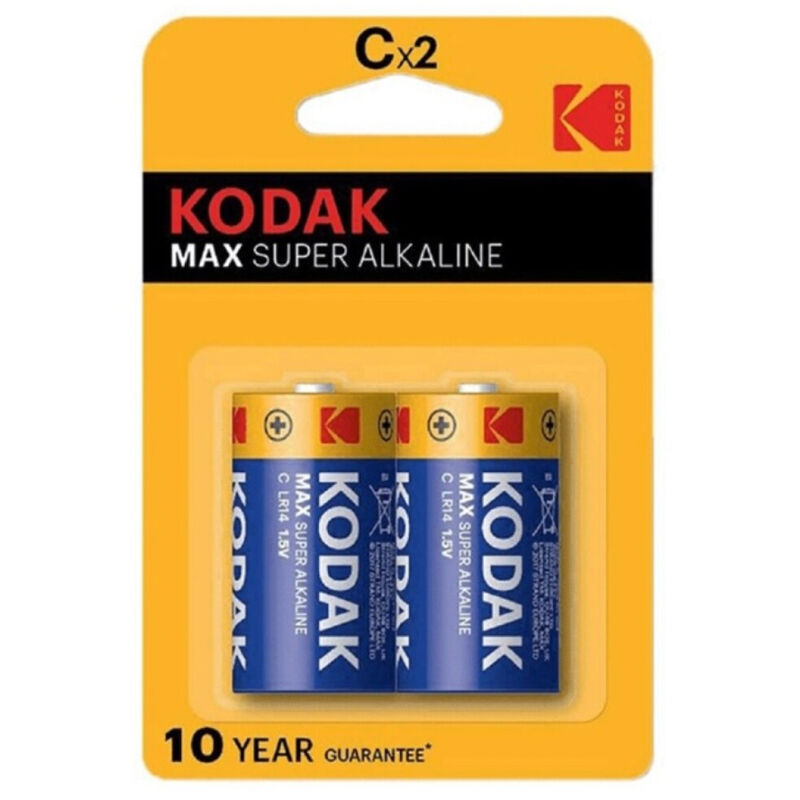 Imagen que nos facilita KODAK de su producto erótico KODAK - MAX PILA ALCALINA C LR14 BLISTER*2 para nuestra categoría "ARTÍCULOS VARIOS|Pilas|Pilas Alcalinas".