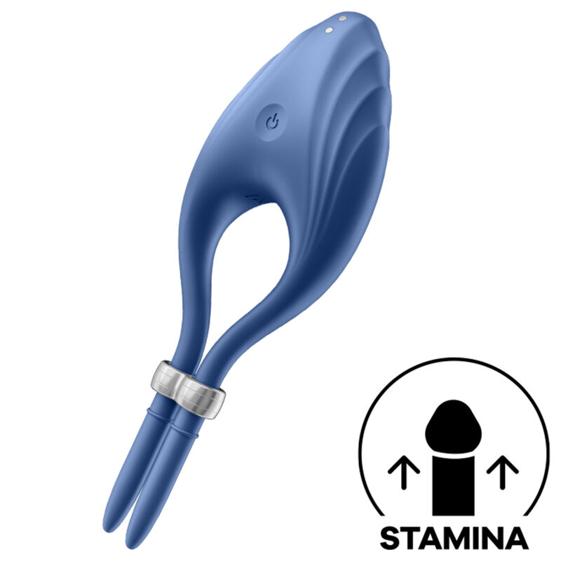 Imagen que nos facilita SATISFYER RING de su producto erótico SATISFYER - DUELIST ANILLO VIBRADOR AZUL para nuestra categoría "JUGUETES BIENESTAR |Juguetes para Hombres|Accesorios para el pene|Anillos Pene|Anillos con Vibración".