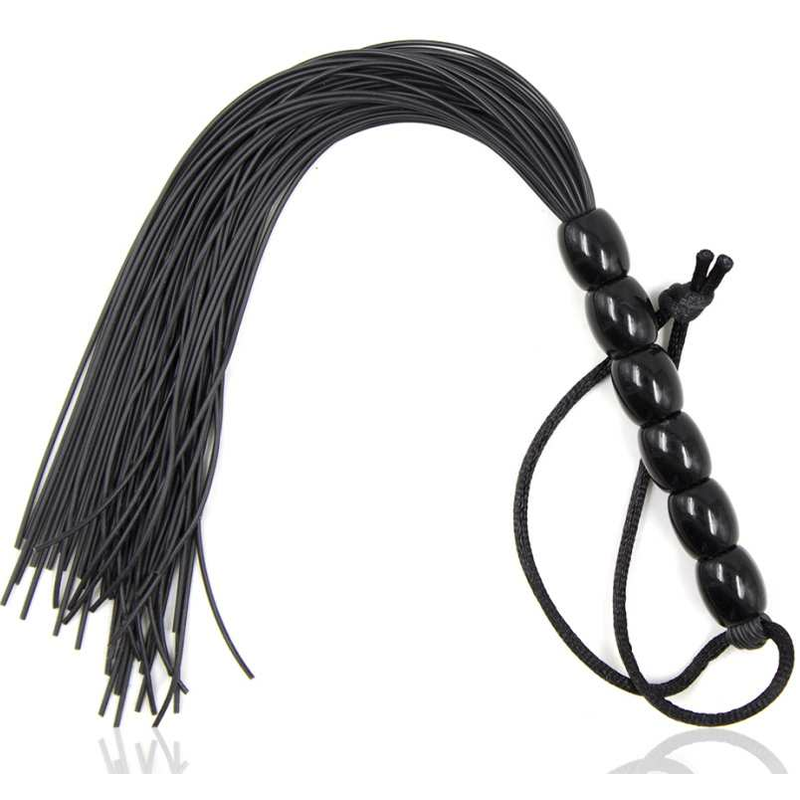 Imagen que nos facilita OHMAMA FETISH de su producto erótico OHMAMA FETISH - LÁTIGO CON MANGO SILICONA ACANALADO 22 CM para nuestra categoría "BDSM & BONDAGE |Artículos BDSM|Látigos BDSM".