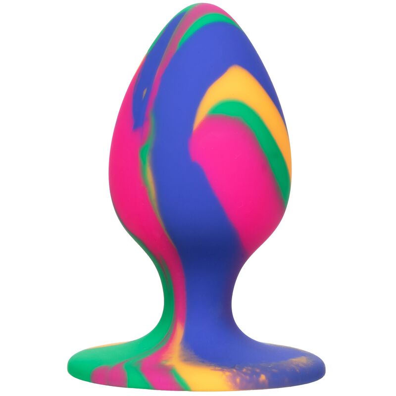 Imagen que nos facilita CALEXOTICS de su producto erótico CALEXOTICS - CHEEKY MEDIUM TIE-DYE PLUG ANAL para nuestra categoría "JUGUETES BIENESTAR |Anal|Plugs Anales".