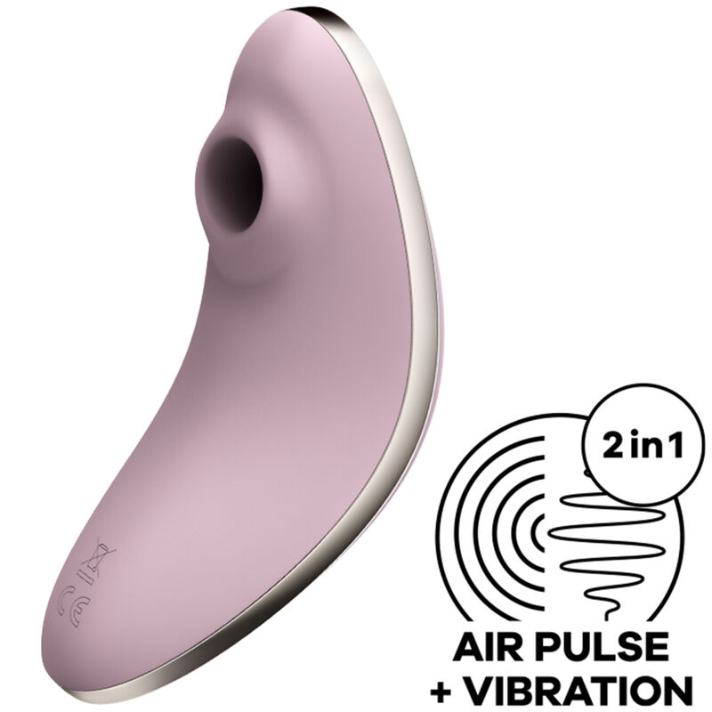 Imagen que nos facilita SATISFYER AIR PULSE de su producto erótico SATISFYER - VULVA LOVER 1 ESTIMULADOR Y VIBRADOR VIOLETA para nuestra categoría "JUGUETES BIENESTAR |Juguetes para Mujeres|Estimuladores|Succionadores sin vibración".