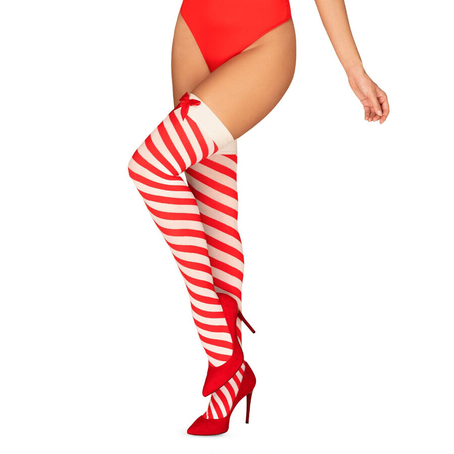 Imagen que nos facilita OBSESSIVE XMAS de su producto erótico OBSESSIVE - KISSMAS STOCKINGS S/M para nuestra categoría "MODA & LENCERÍA|Lencería Mujer|Disfraces Mujer|Lenceria Navidad".