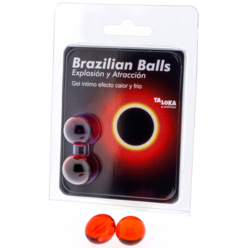 Imagen que nos facilita TALOKA de su producto erótico TALOKA - BRAZILIAN BALLS GEL EXCITANTE EFECTO CALOR Y FRÍO 2 BOLAS para nuestra categoría "DROGUERÍA |Lubricantes|Efecto Frío".