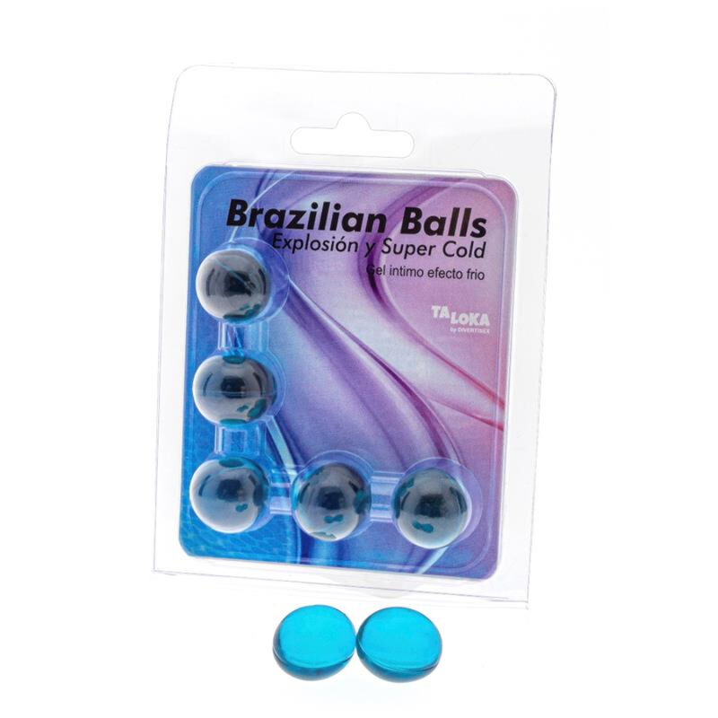 Imagen que nos facilita TALOKA de su producto erótico TALOKA - BRAZILIAN BALLS GEL EXCITANTE EFECTO FRÍO 5 BOLAS para nuestra categoría "DROGUERÍA |Lubricantes|Efecto Frío".