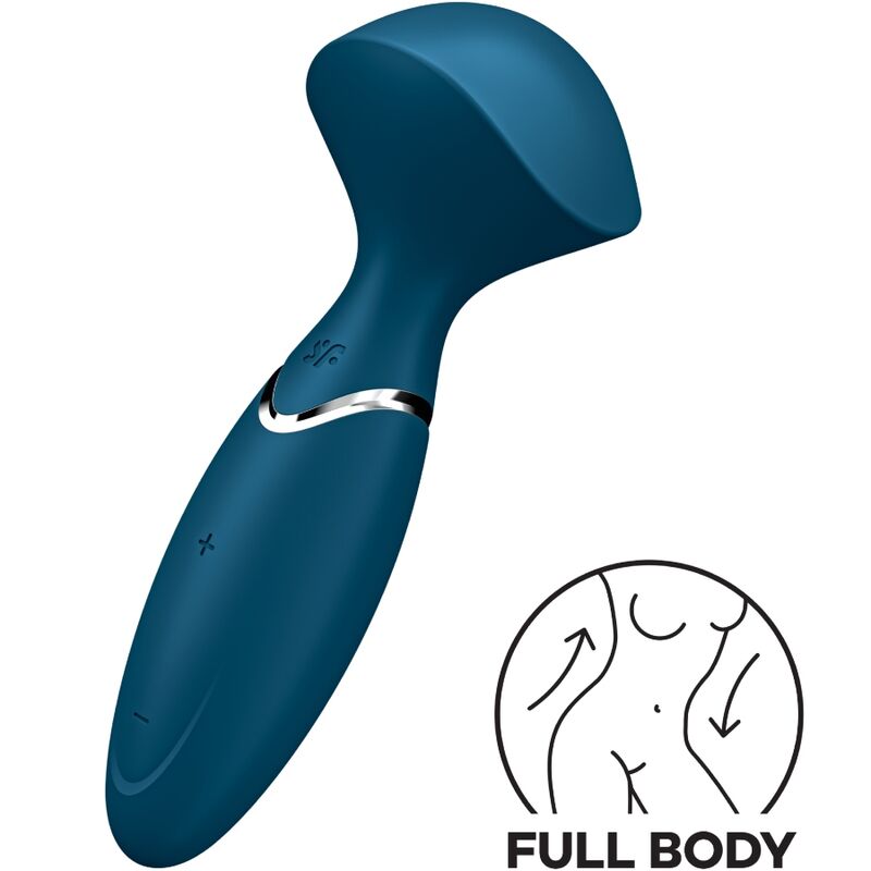 Imagen que nos facilita SATISFYER WAND de su producto erótico SATISFYER - MINI WOND-ER AZUL para nuestra categoría "JUGUETES BIENESTAR |Juguetes para Mujeres|Estimuladores|Para Clítoris".