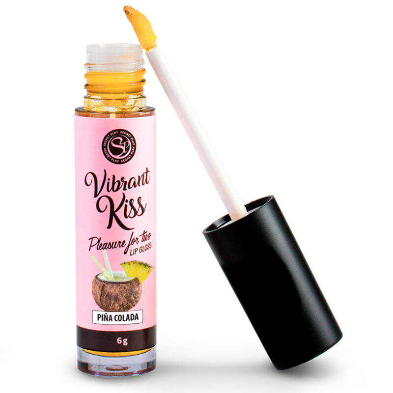 Imagen que nos facilita SECRETPLAY COSMETIC de su producto erótico SECRETPLAY - LIP GLOSS VIBRANT KISS - PIÑA COLADA para nuestra categoría "DROGUERÍA |Para Sexo Oral".