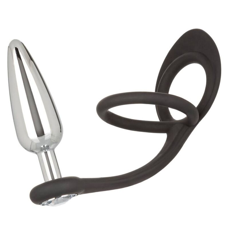 Imagen que nos facilita CALEXOTICS de su producto erótico CALEXOTICS - STAR FUCKER SLIM PLUG para nuestra categoría "JUGUETES BIENESTAR |Juguetes para Hombres|Accesorios para el pene|Anillos Pene|Anillos con Plug".