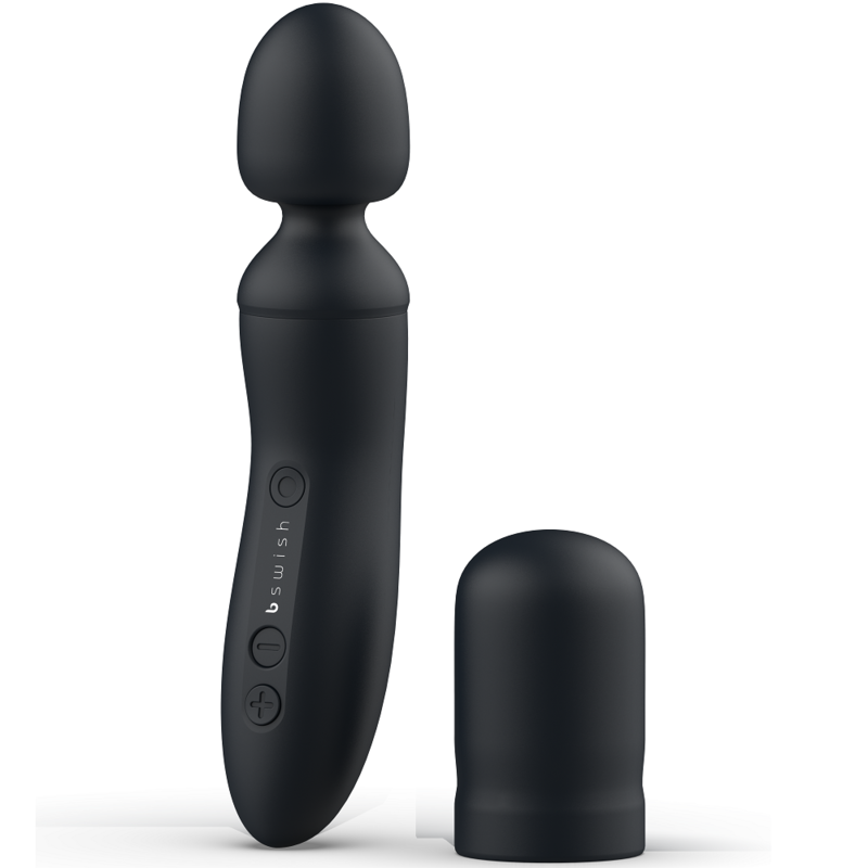 Imagen que nos facilita B SWISH de su producto erótico B SWISH - BTHRILLED VIBRADOR WAND PREMIUM NEGRO para nuestra categoría "JUGUETES BIENESTAR |Vibradores|Vibrador WAND".