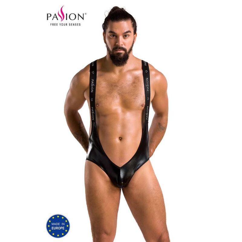 Imagen que nos facilita PASSION MEN de su producto erótico PASSION - 027 BODY BRUNO NEGRO S/M para nuestra categoría "MODA & LENCERÍA|Lencería Hombre|Arneses Hombre".