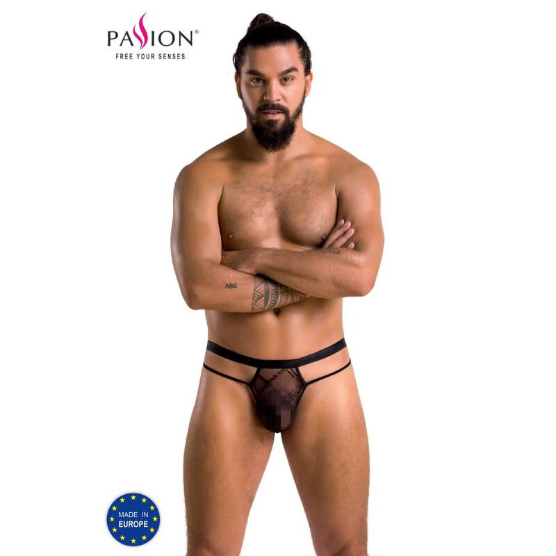 Imagen que nos facilita PASSION MEN de su producto erótico PASSION - 029 TANGA COLLIN NEGRO S/M para nuestra categoría "MODA & LENCERÍA|Lencería Hombre|Tangas".