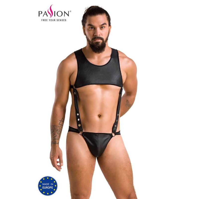 Imagen que nos facilita PASSION MEN de su producto erótico PASSION - 056 BODY ADAM NEGRO S/M para nuestra categoría "MODA & LENCERÍA|Lencería Hombre|Arneses Hombre".