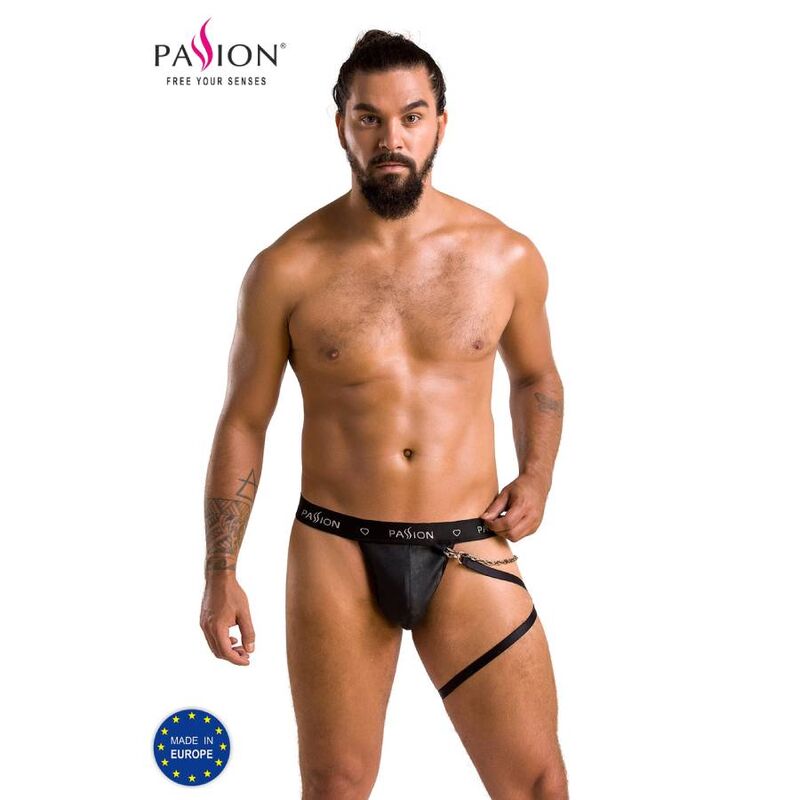 Imagen que nos facilita PASSION MEN de su producto erótico PASSION - 058 TANGA BILL NEGRO S/M para nuestra categoría "MODA & LENCERÍA|Lencería Hombre|Tangas".