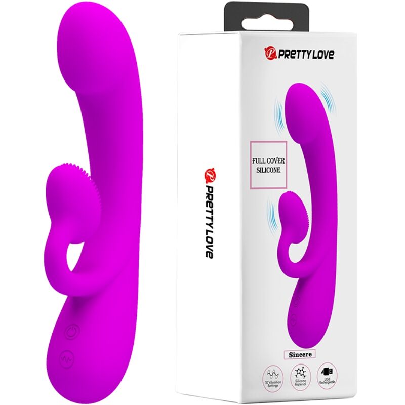 Imagen que nos facilita PRETTY LOVE de su producto erótico PRETTY LOVE - SINCERE VIBRADOR Y SUCCIONADOR DE CLITORIS SILICONA MORADO para nuestra categoría "JUGUETES BIENESTAR |Juguetes para Mujeres|Estimuladores|Succionadores sin vibración".