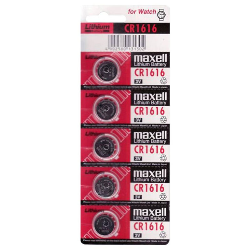 Imagen que nos facilita MAXELL de su producto erótico MAXELL - PILA BOTON LITIO CR1616 3V BLISTER*5 para nuestra categoría "ARTÍCULOS VARIOS|Pilas|Pilas Alcalinas".