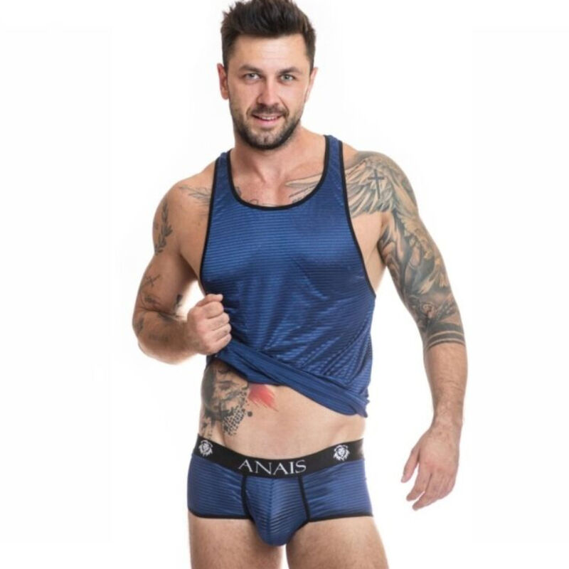 Imagen que nos facilita ANAIS MEN ACCESORIES de su producto erótico ANAIS MEN - NAVAL TOP S para nuestra categoría "MODA & LENCERÍA|Lencería Hombre|Camisetas Masculinas".