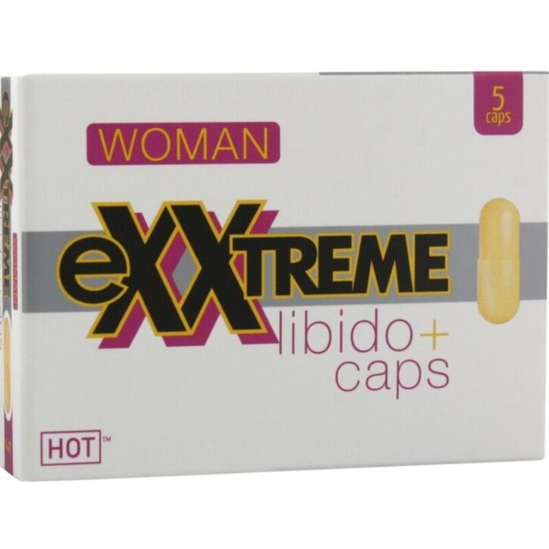 Imagen que nos facilita HOT de su producto erótico HOT - EXXTREME CÁPSULAS AUMENTO LÍBIDO MUJER 5 CPS para nuestra categoría "DROGUERÍA |Complementos Alimenticios|Cápsulas para Mujeres".