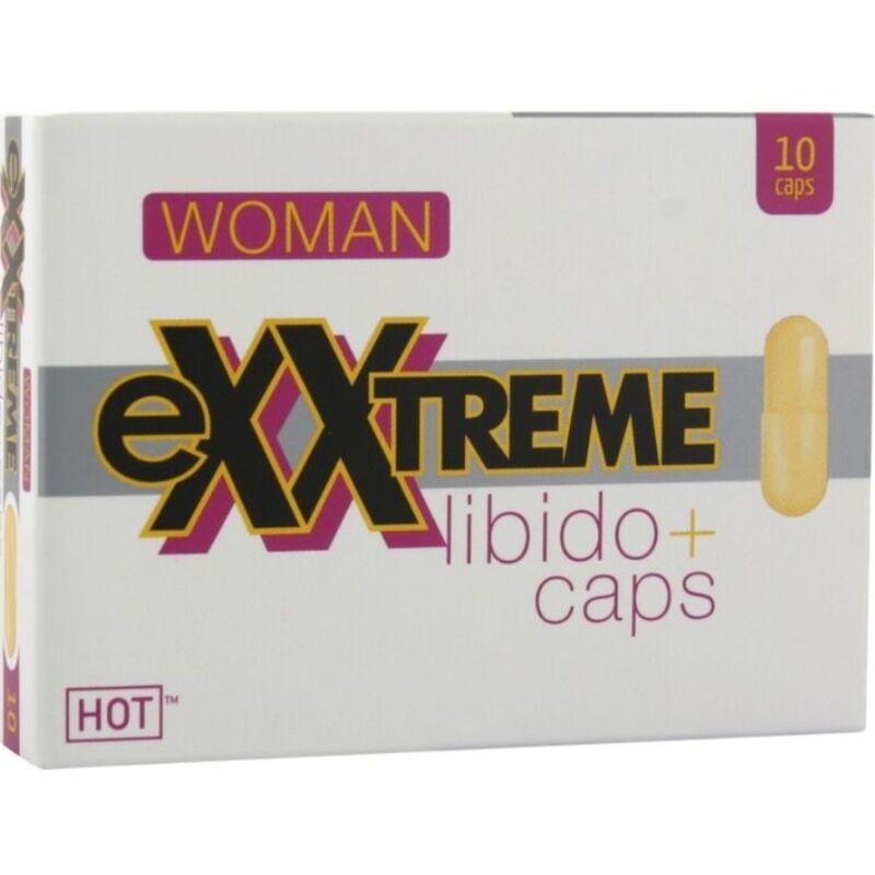 Imagen que nos facilita HOT de su producto erótico HOT - EXXTREME CÁPSULAS AUMENTO LÍBIDO MUJER 10 CPS para nuestra categoría "DROGUERÍA |Complementos Alimenticios|Cápsulas para Mujeres".