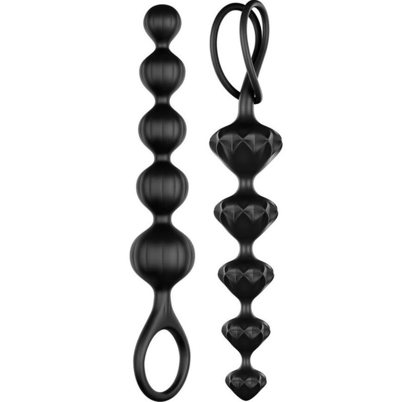 Imagen que nos facilita SATISFYER BEADS de su producto erótico SATISFYER - LOVE BEADS NEGRO para nuestra categoría "JUGUETES BIENESTAR |Anal|Plugs Anales".