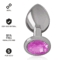 Imagen que nos facilita INTENSE ANAL TOYS de su producto erótico INTENSE - PLUG ANAL METAL ALUMINIO CON CRISTAL ROSA TALLA S para nuestra categoría "JUGUETES BIENESTAR |Anal|Plugs Anales".