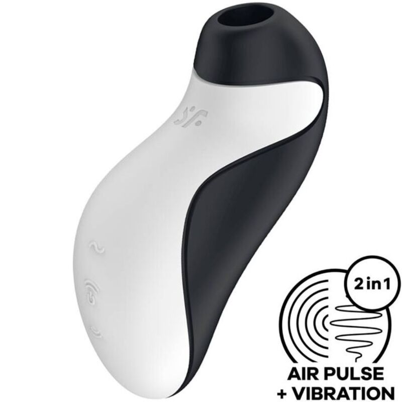 Imagen que nos facilita SATISFYER AIR PULSE de su producto erótico SATISFYER - ORCA AIR PULSE STIMULATOR + VIBRATION para nuestra categoría "JUGUETES BIENESTAR |Juguetes para Mujeres|Estimuladores|Succionadores sin vibración".