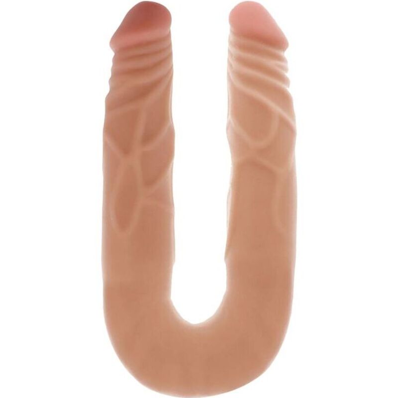 Imagen que nos facilita GET REAL de su producto erótico GET REAL - DOBLE DONG 35 CM NATURAL para nuestra categoría "JUGUETES BIENESTAR |Dildos sin Vibración|Penes dobles".