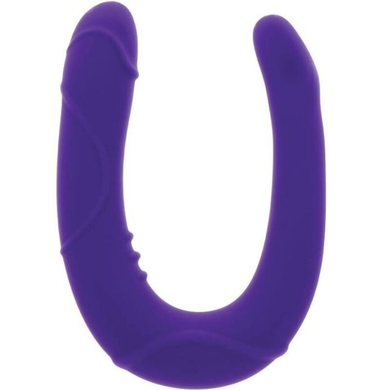 Imagen que nos facilita GET REAL de su producto erótico GET REAL - VOGUE MINI DOBLE DONG MORADO para nuestra categoría "JUGUETES BIENESTAR |Dildos sin Vibración|Penes dobles".